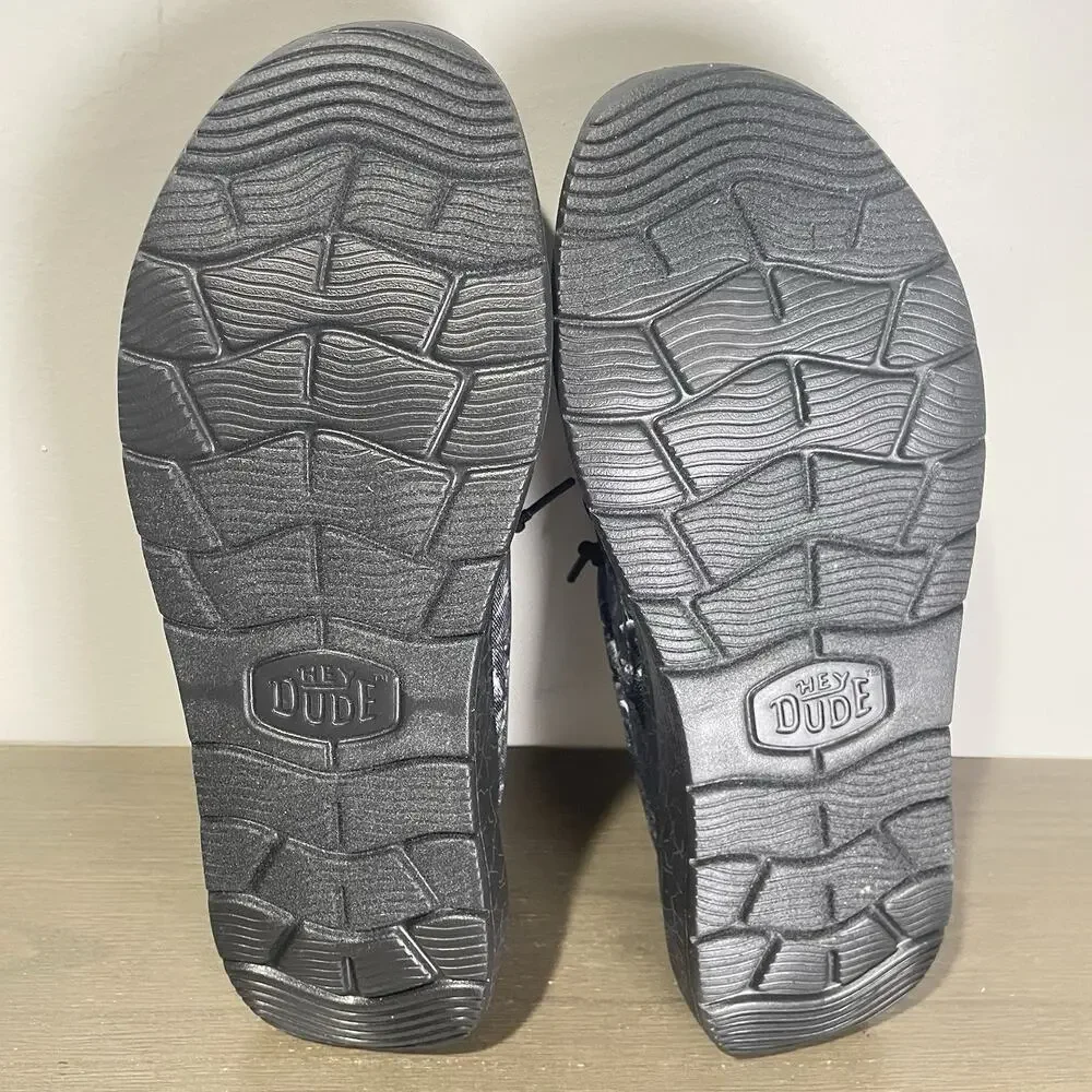 Jelly Roll Hey Dude Mens Size 9 Slides NEW Realtree Edge Wally Black Camo Shoes